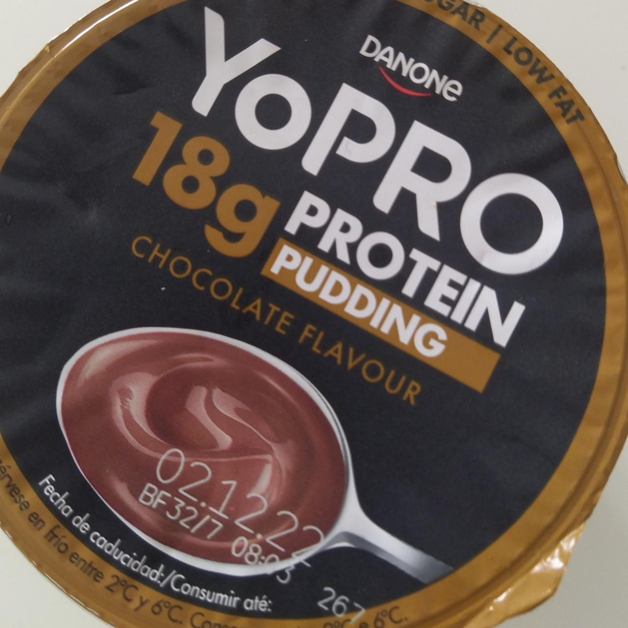 Fotografie - Yopro 18g protein pudding chocolate Danone