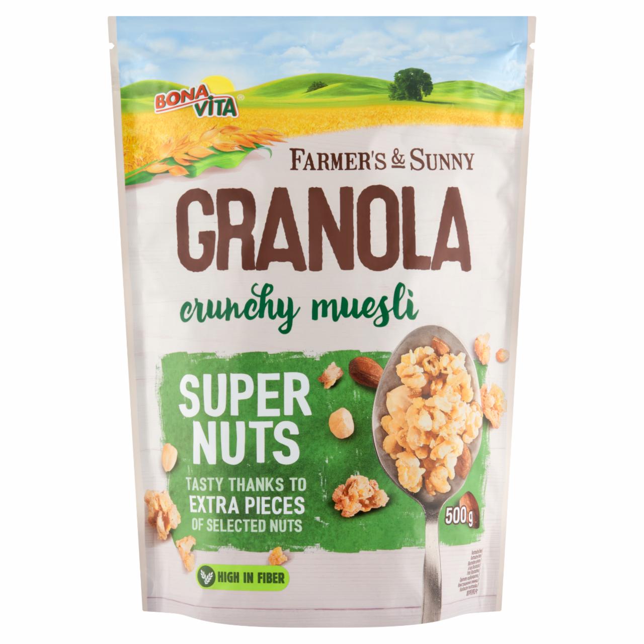 Fotografie - Farmer's & Sunny Granola crunchy muesli Super Nuts Bonavita