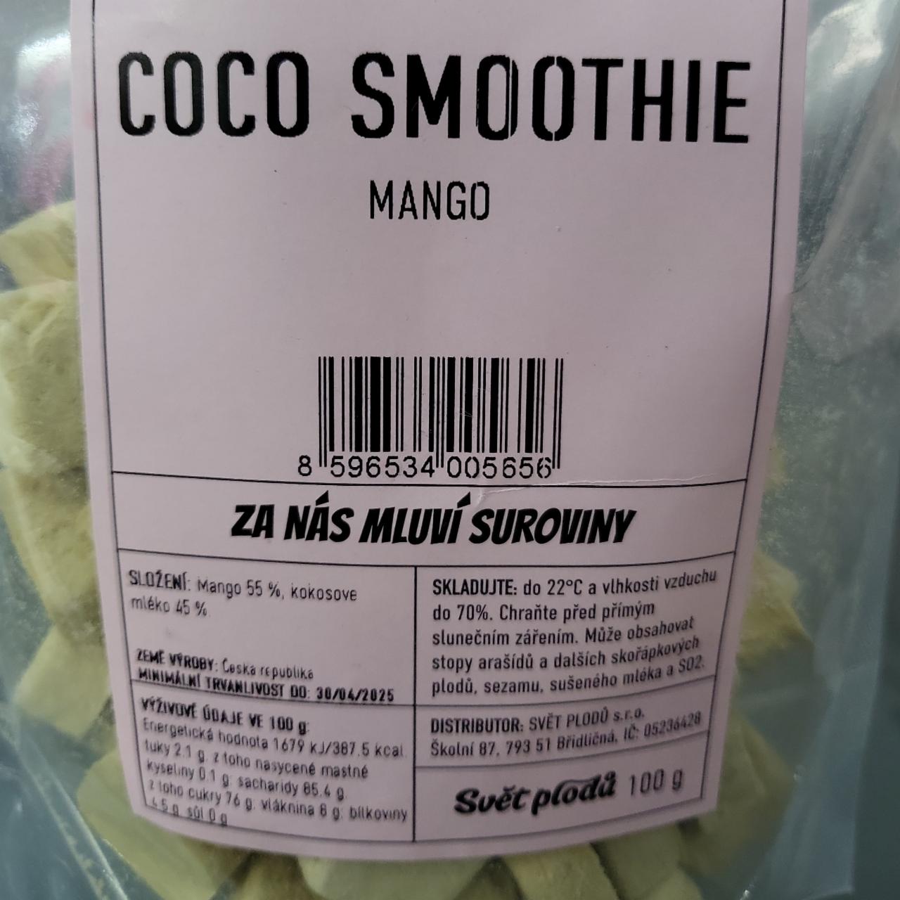 Fotografie - Coco smoothie mango Svět plodů