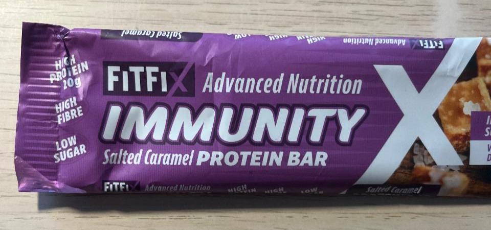 Fotografie - Immunity salted caramel protein bar FitFix