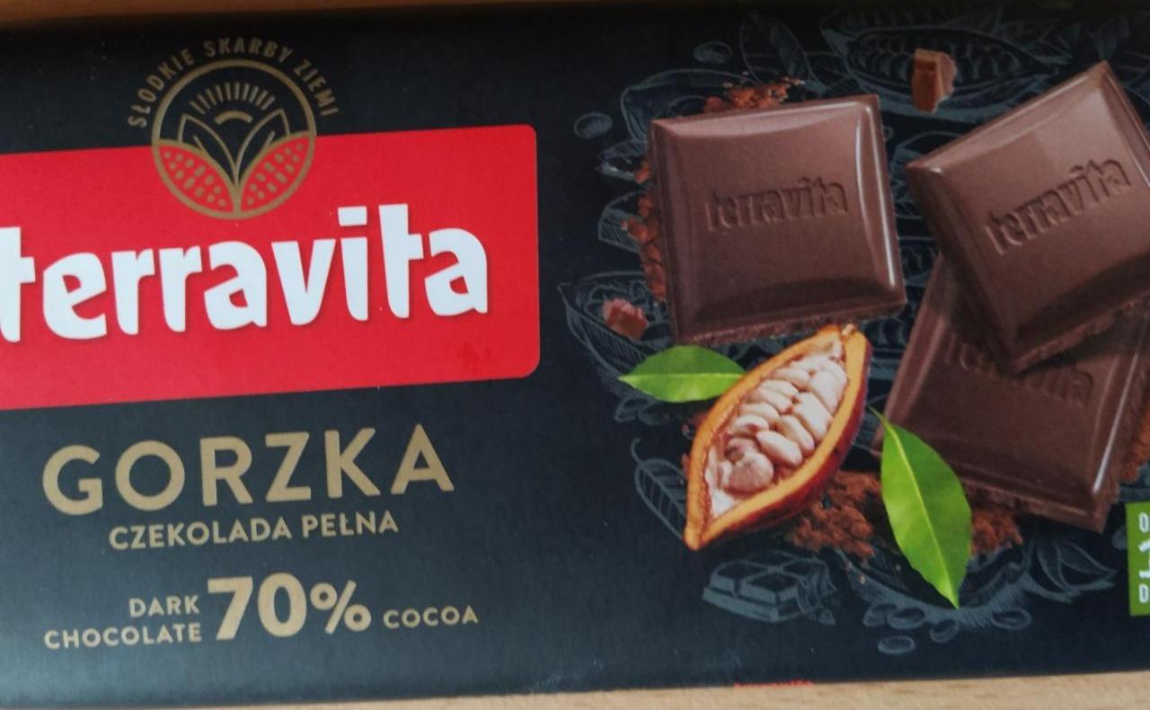 Fotografie - Terravita Czekolada pełna Gorzka 70% cocoa