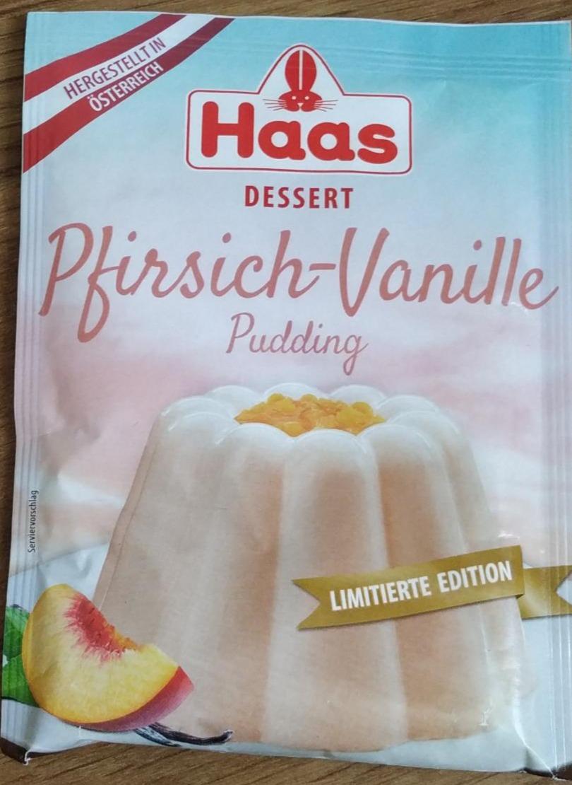 Fotografie - Dessert pfirsich vanille pudding Haas