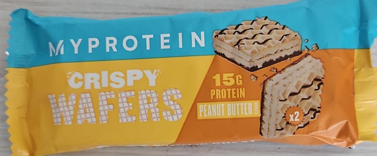 Fotografie - Crispy Wafers peanut butter Myprotein