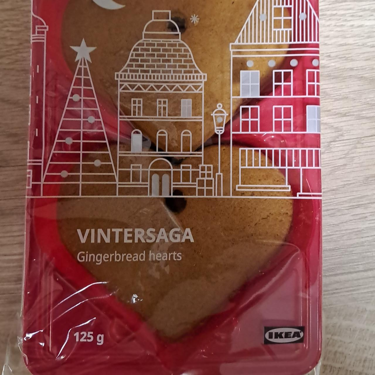 Fotografie - Vintersaga gingerbread hearts Ikea