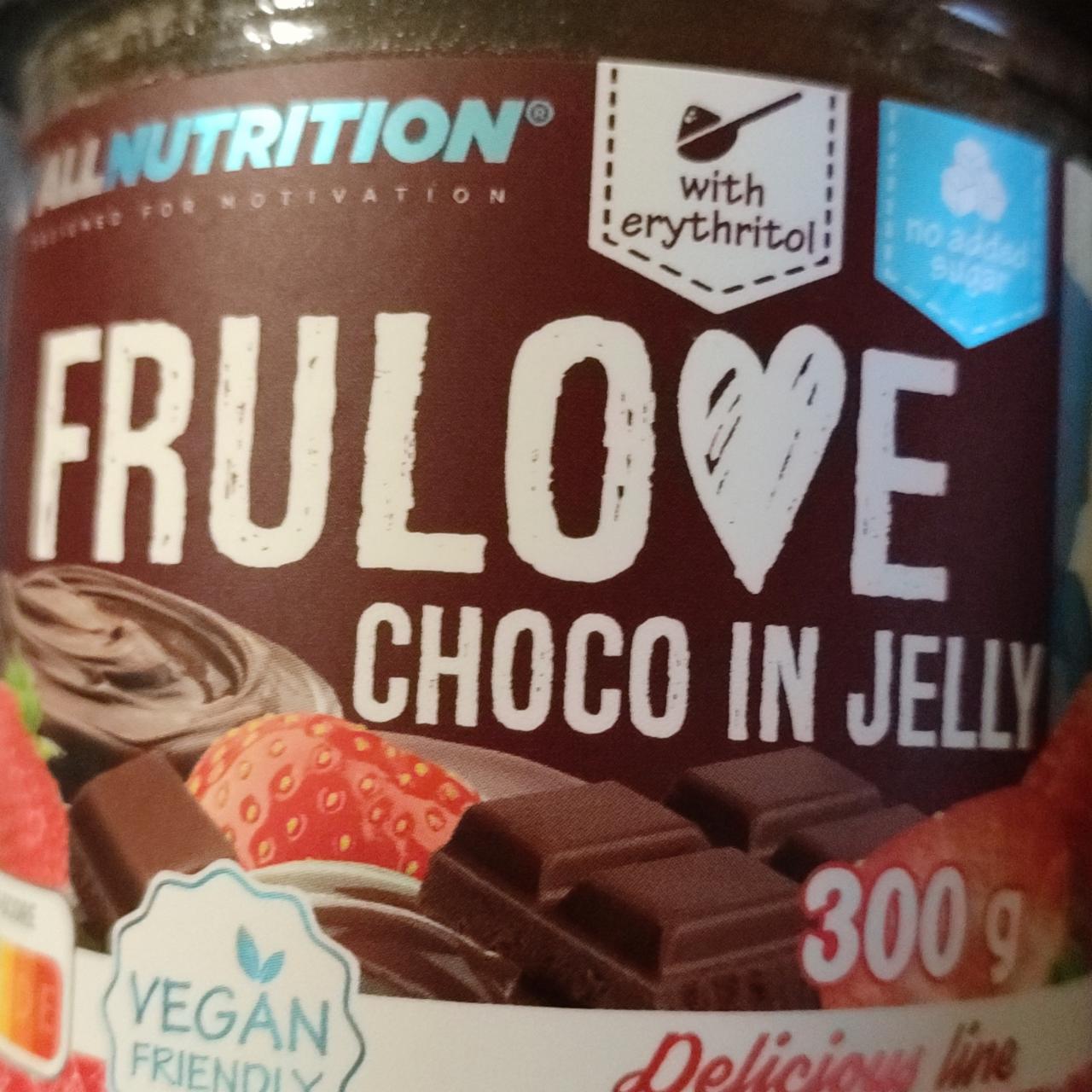 Fotografie - Frulove choco in jelly strawberry Allnutrition