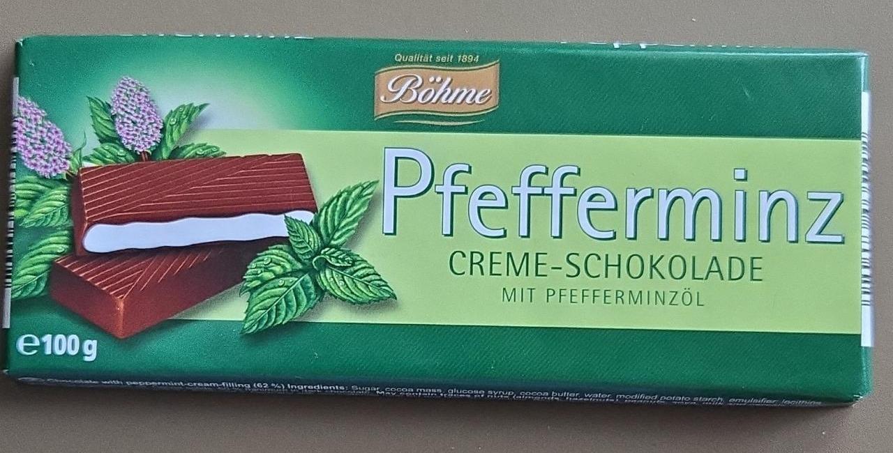 Fotografie - Pfefferminz Creme-Schokolade Böhme