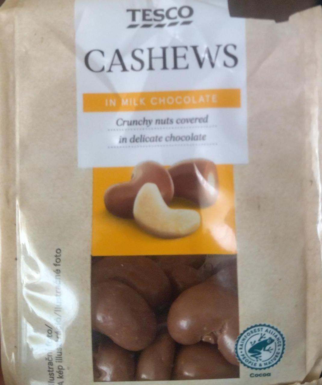 Fotografie - Cashews in milk chocolate Tesco
