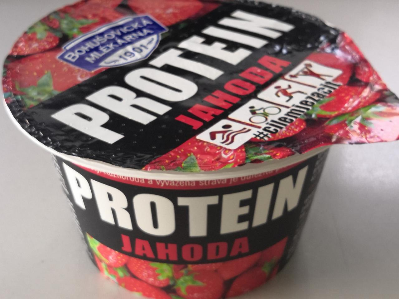 Fotografie - Protein 14 g jahoda Bohušovická mlékárna