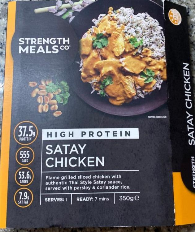 Fotografie - High protein satay chicken Strength meals co