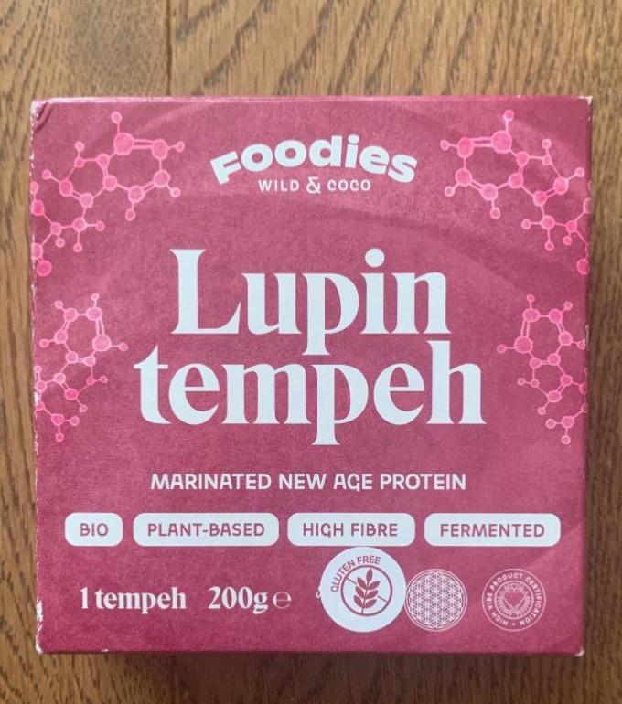 Fotografie - Lupin tempeh marinated new age protein bio Foodies Wild&coco