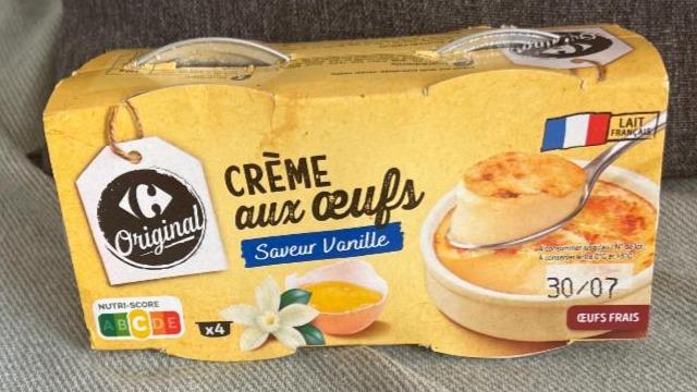 Fotografie - Crème aux œufs saveur vanille Carrefour Original