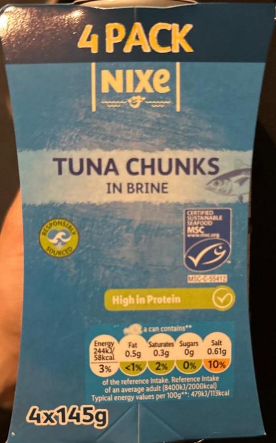 Fotografie - Tuna chunks in brine Nixe