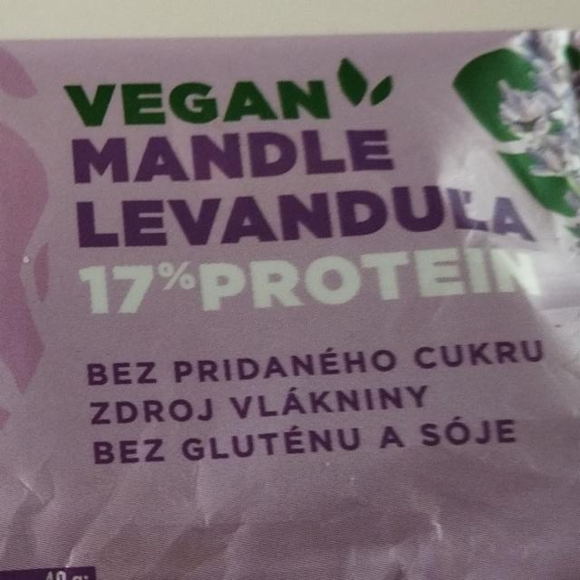 Fotografie - Vegan mandle levanduľa 17% protein Futu