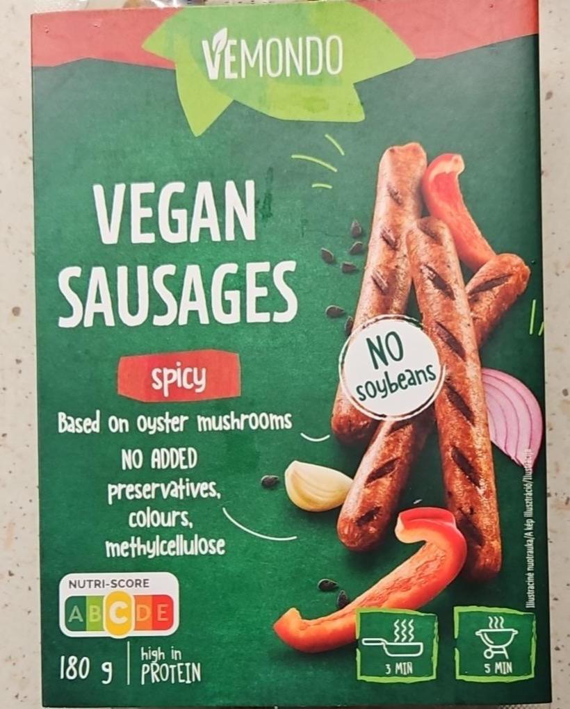 Fotografie - Vegan sausages spicy Vemondo