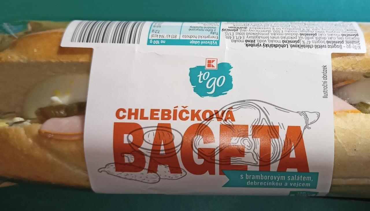 Fotografie - Chlebíčková bageta K-to go