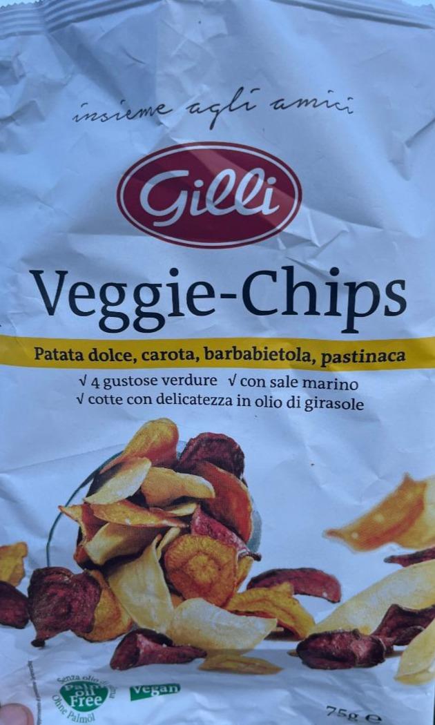 Fotografie - Veggie-chips patat dolce, carota, barbabietoa, pastinaca Gilli
