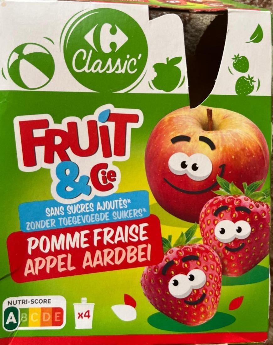 Fotografie - Fruit & cie pomme fraise appel aardbei Carrefour Classic