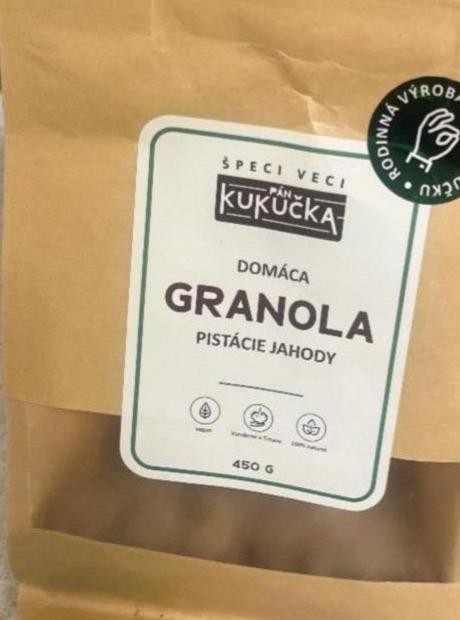 Fotografie - Domáca granola pistácie jahody Pán Kukučka