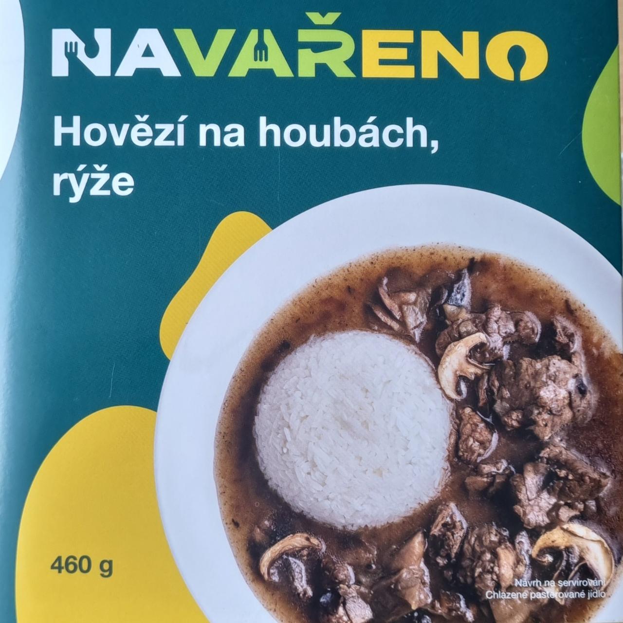 Fotografie - Hovězí na houbách, rýže Navařeno