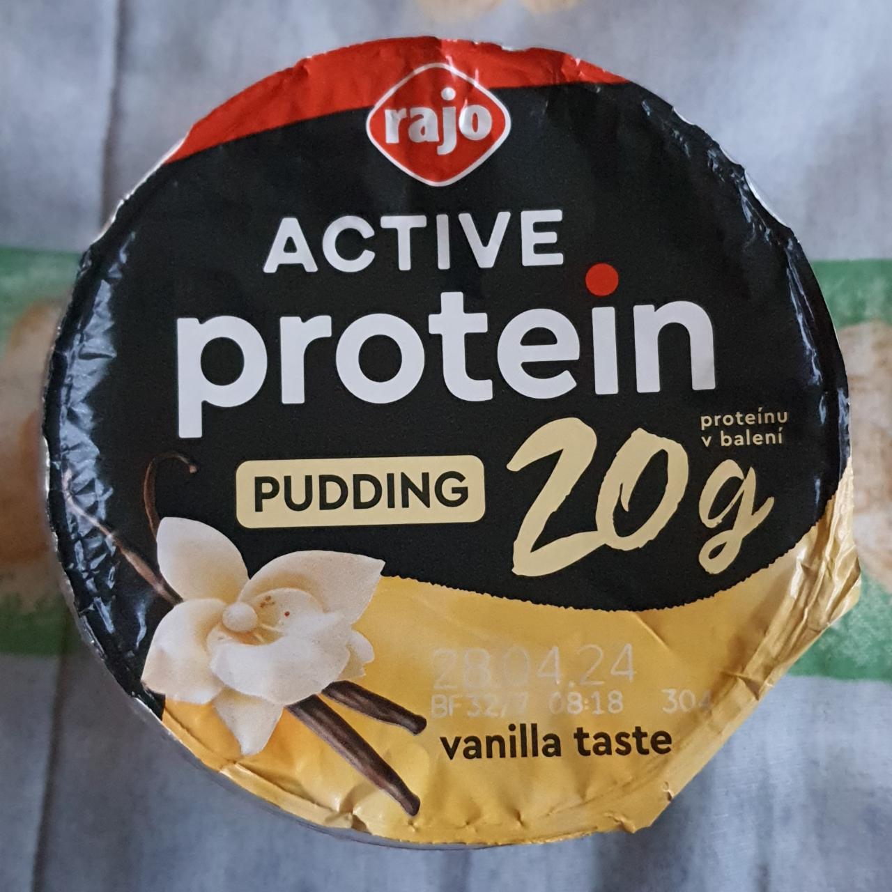 Fotografie - ACTIVE protein Pudding vanilla taste Rajo