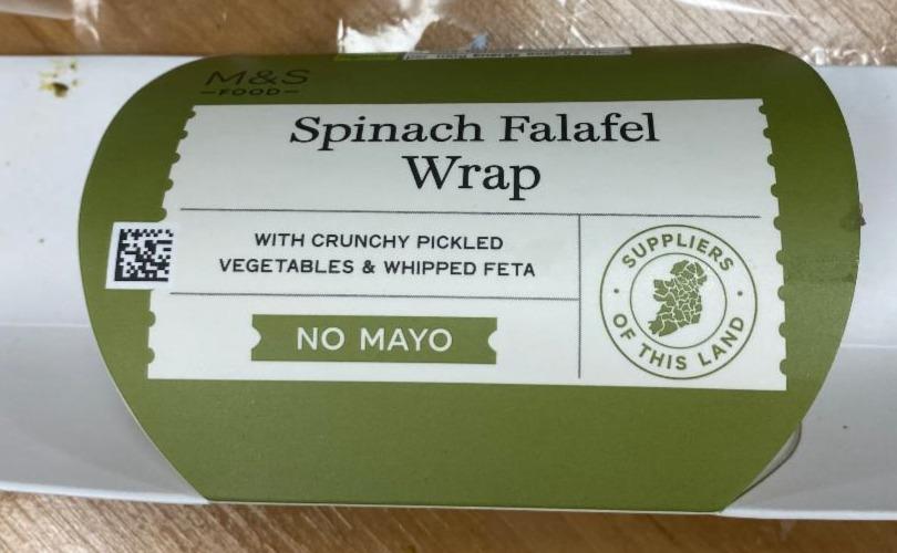 Fotografie - Spinach falafel wrap M&S Food