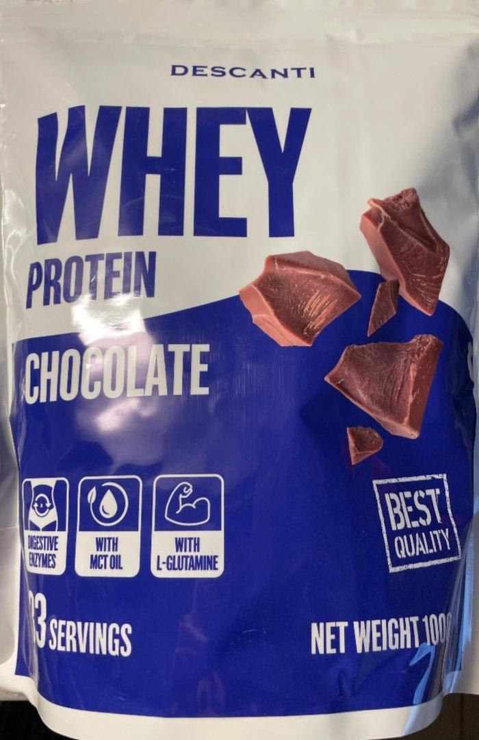 Fotografie - Whey protein chocolate Descanti