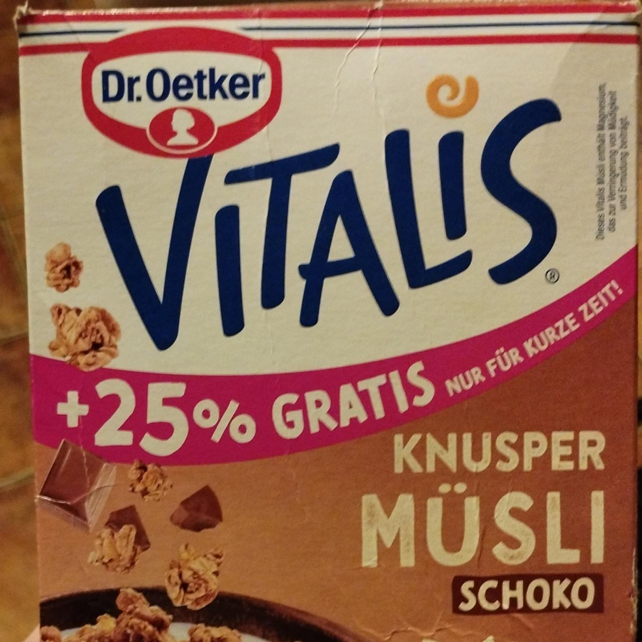 Fotografie - Vitalis knusper müsli schoko Dr.Oetker