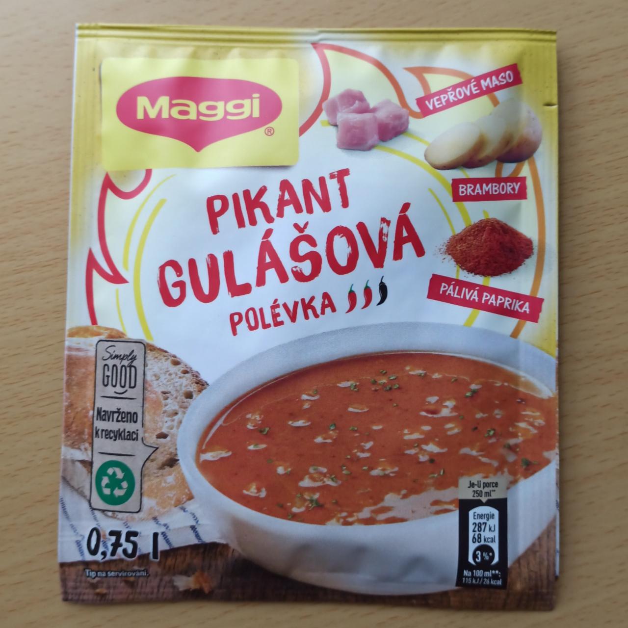 Fotografie - Pikant gulášová polévka Maggi