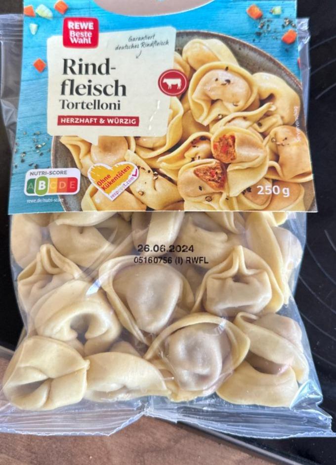 Fotografie - Rind-fleisch tortelloni Rewe beste wahl