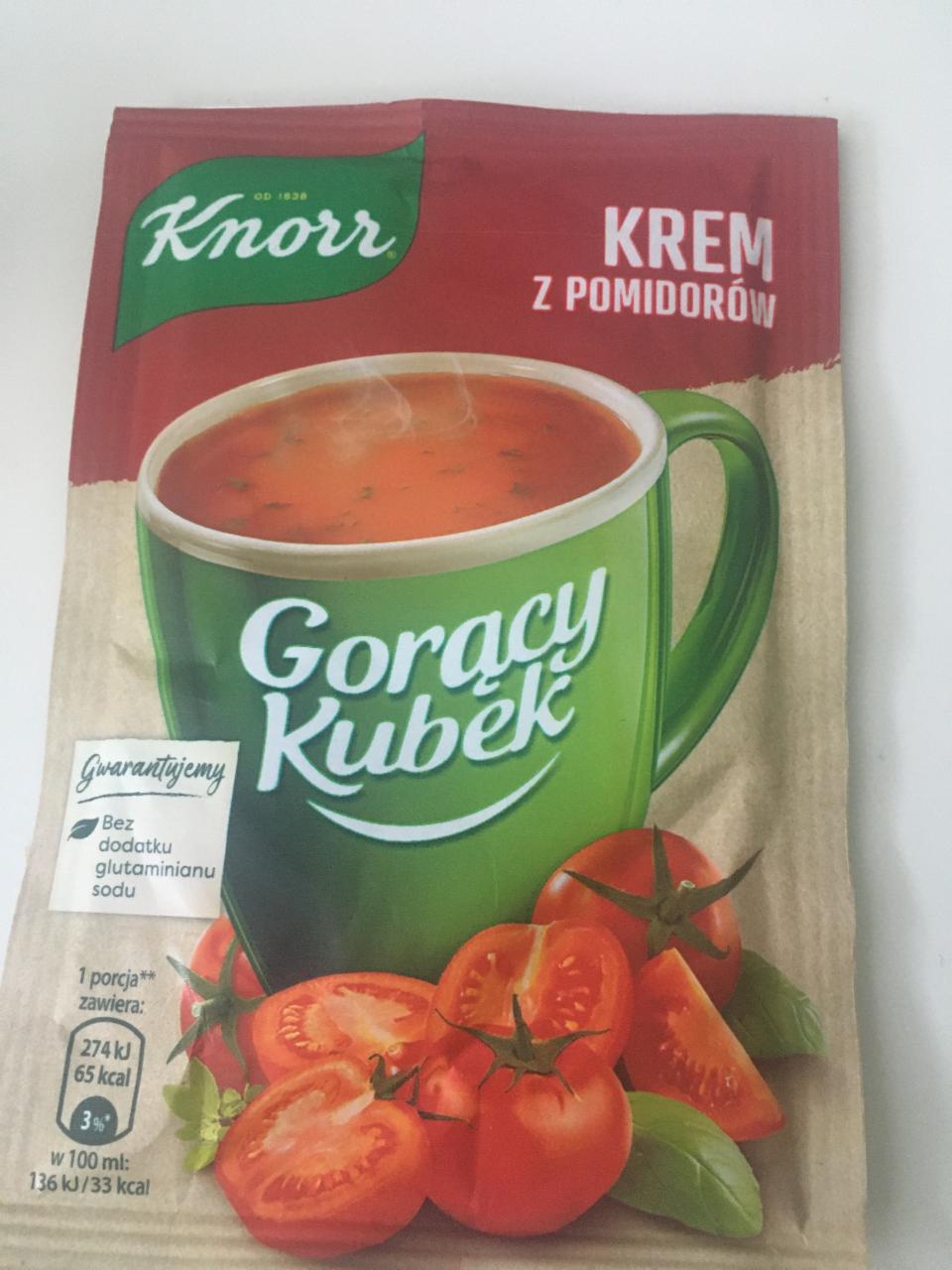 Fotografie - Gorący kubek krem z pomidorów Knorr