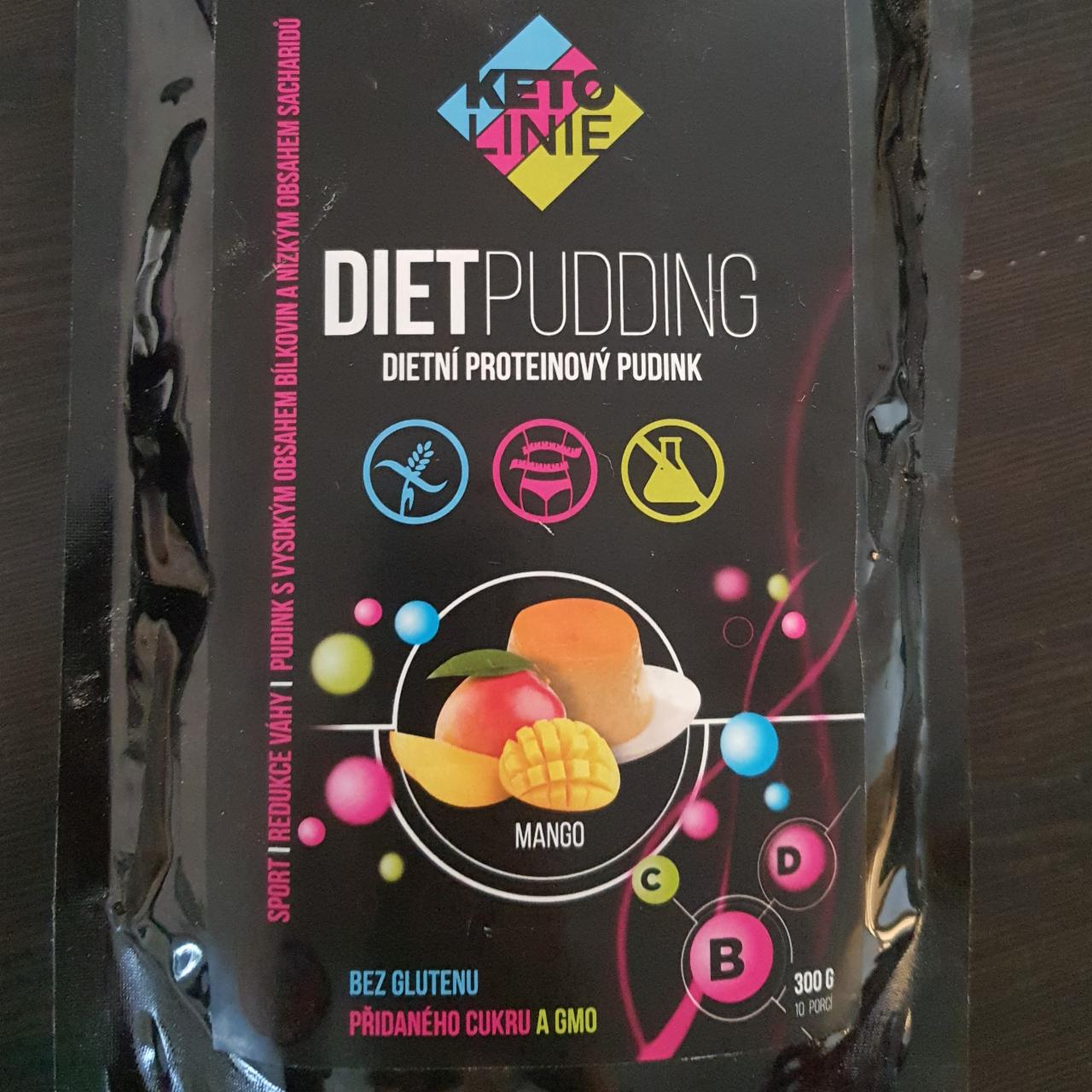 Fotografie - Dietpudding dietní proteinový pudink mango KetoLinie