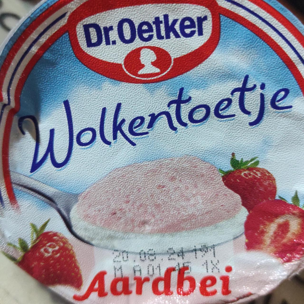 Fotografie - Wolkentoetje aardbei Dr.Oetker