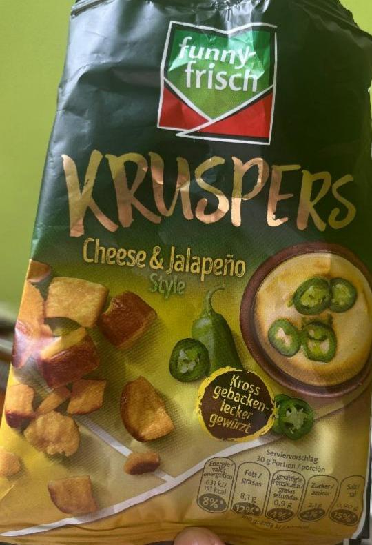 Fotografie - Knuspers cheese & jalapeño Funny frisch