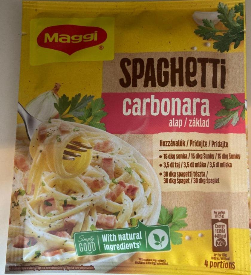 Fotografie - Spaghetti Carbonara základ Maggi