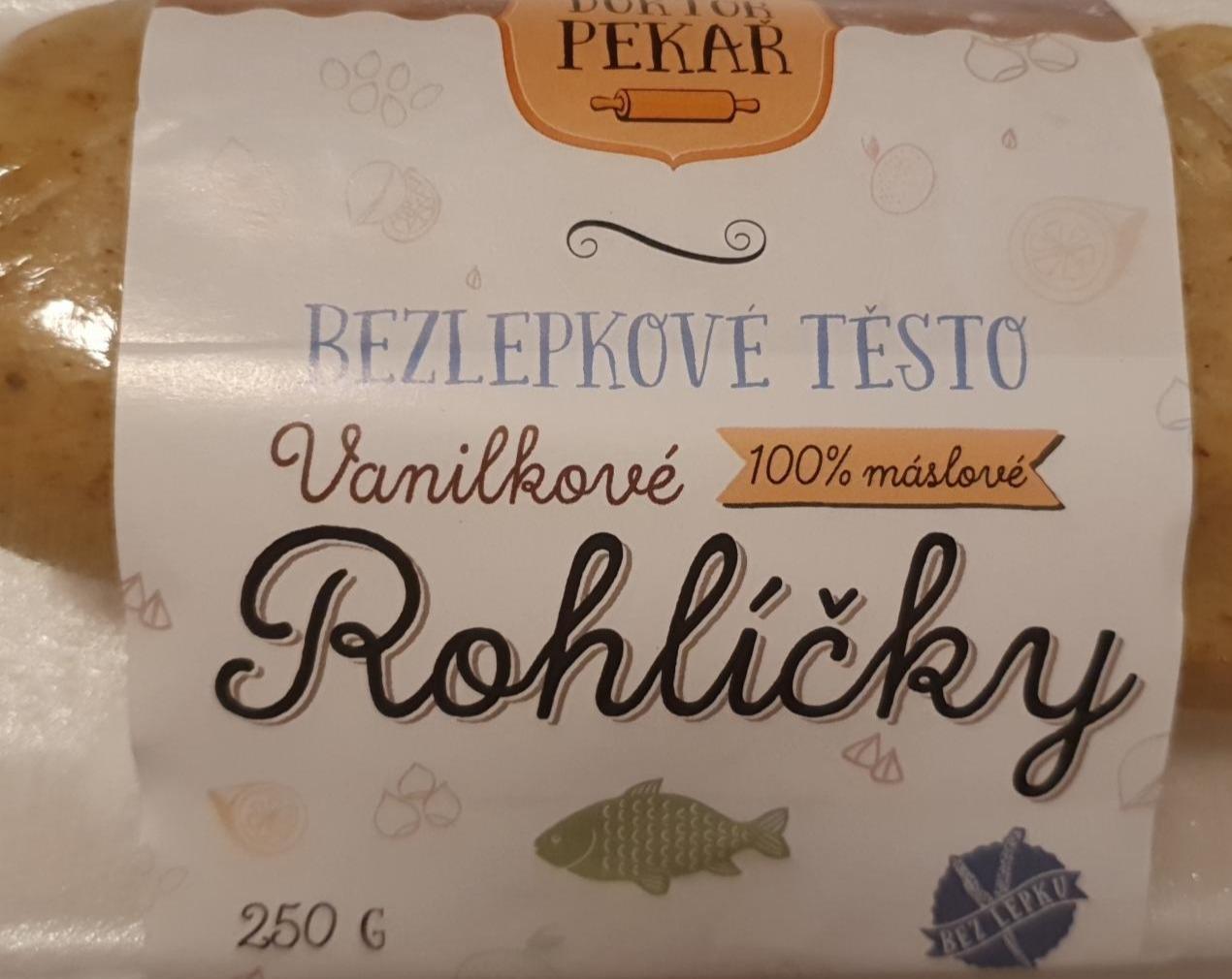 Fotografie - Bezlepkové těsto vanilkové 100% máslové rohlíčky Doktor Pekař