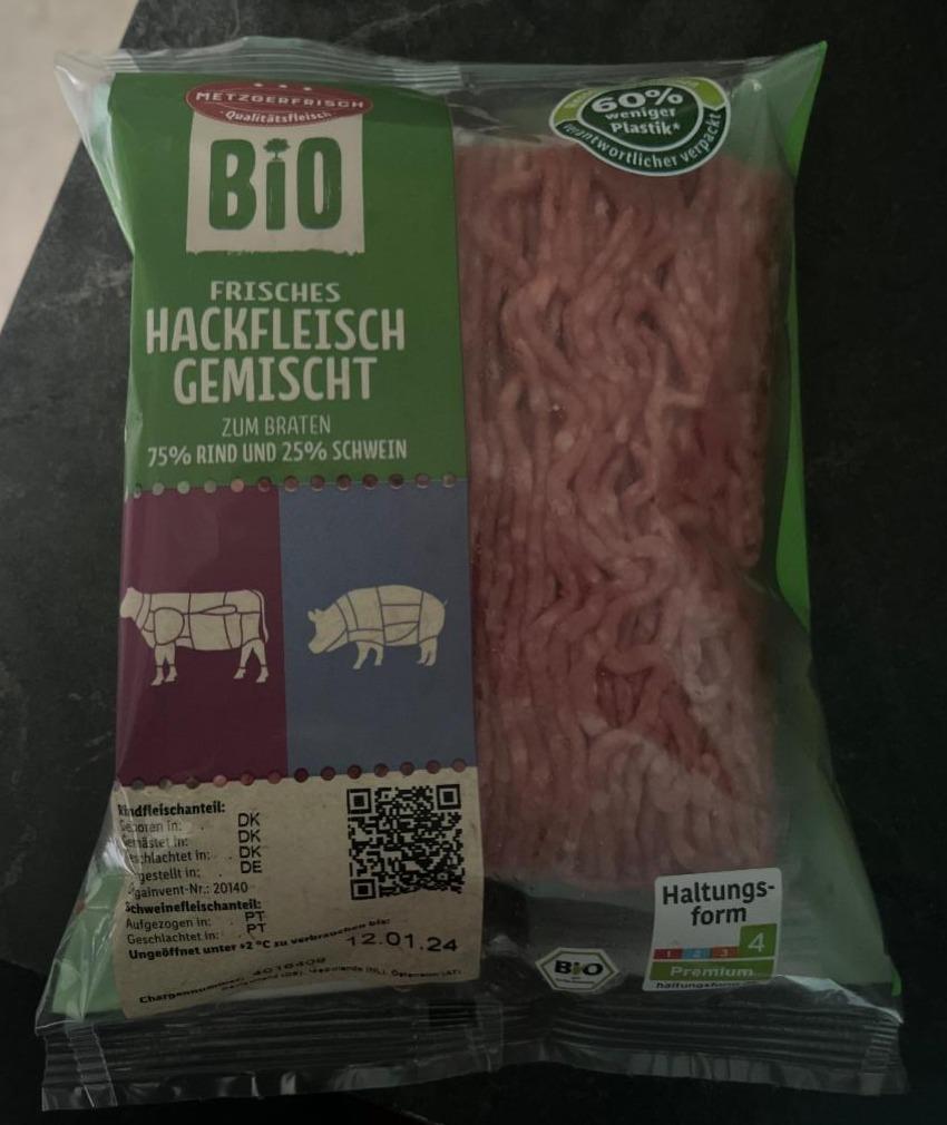 Frisches Hackfleisch nutriční hodnoty Metzgerfrisch gemischt kalorie, kJ a -