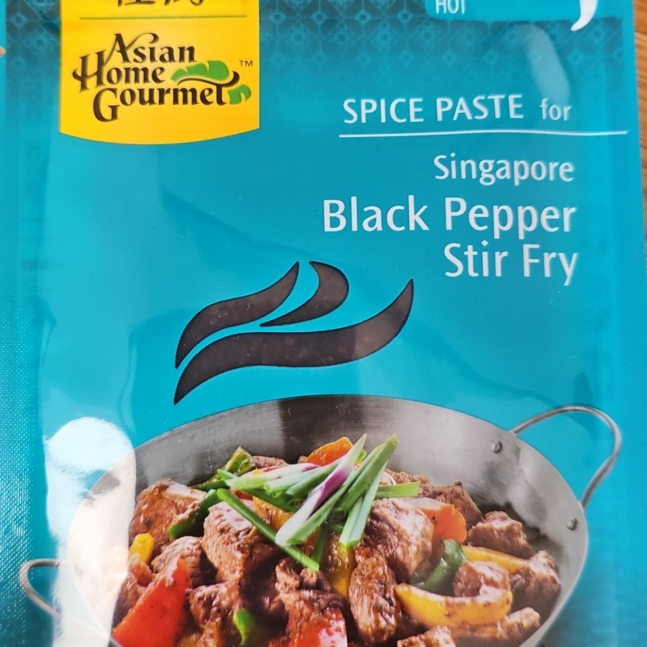 Fotografie - Singapore black pepper stir fry Asian Home Gourmet