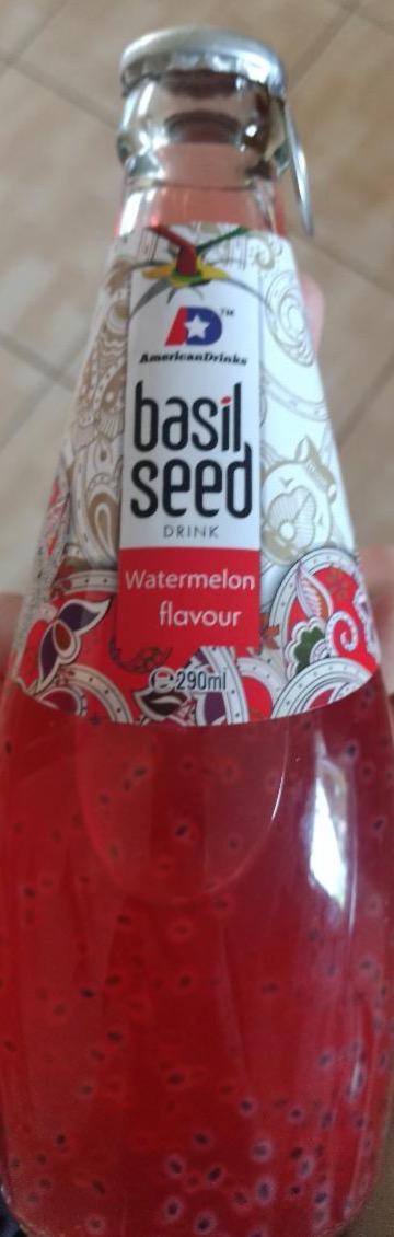 Fotografie - Basil seed drink Watermelon