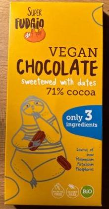 Fotografie - Vegan chocolate sweetened with dates bio Super Fudgio