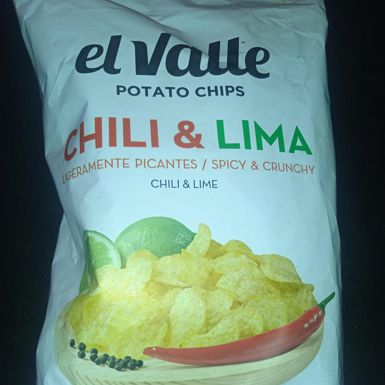 Fotografie - Potato chips chili & lima El Valle