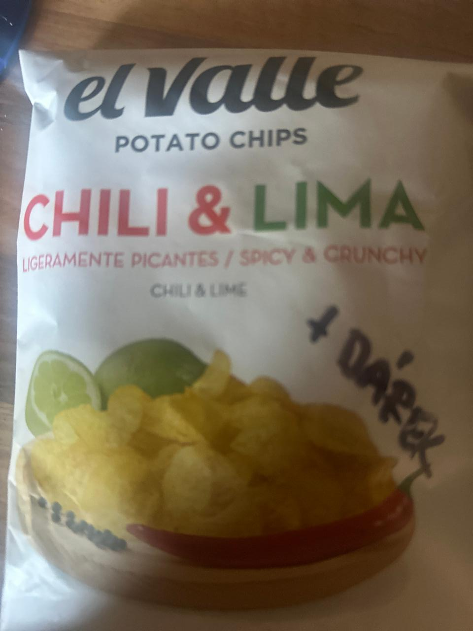 Fotografie - Potato chips chili & lima El Valle