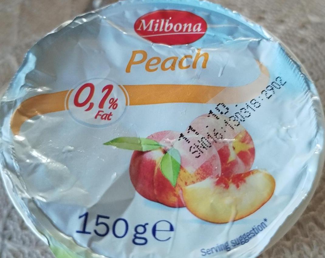 Fotografie - Peach 0,1% fat Milbona