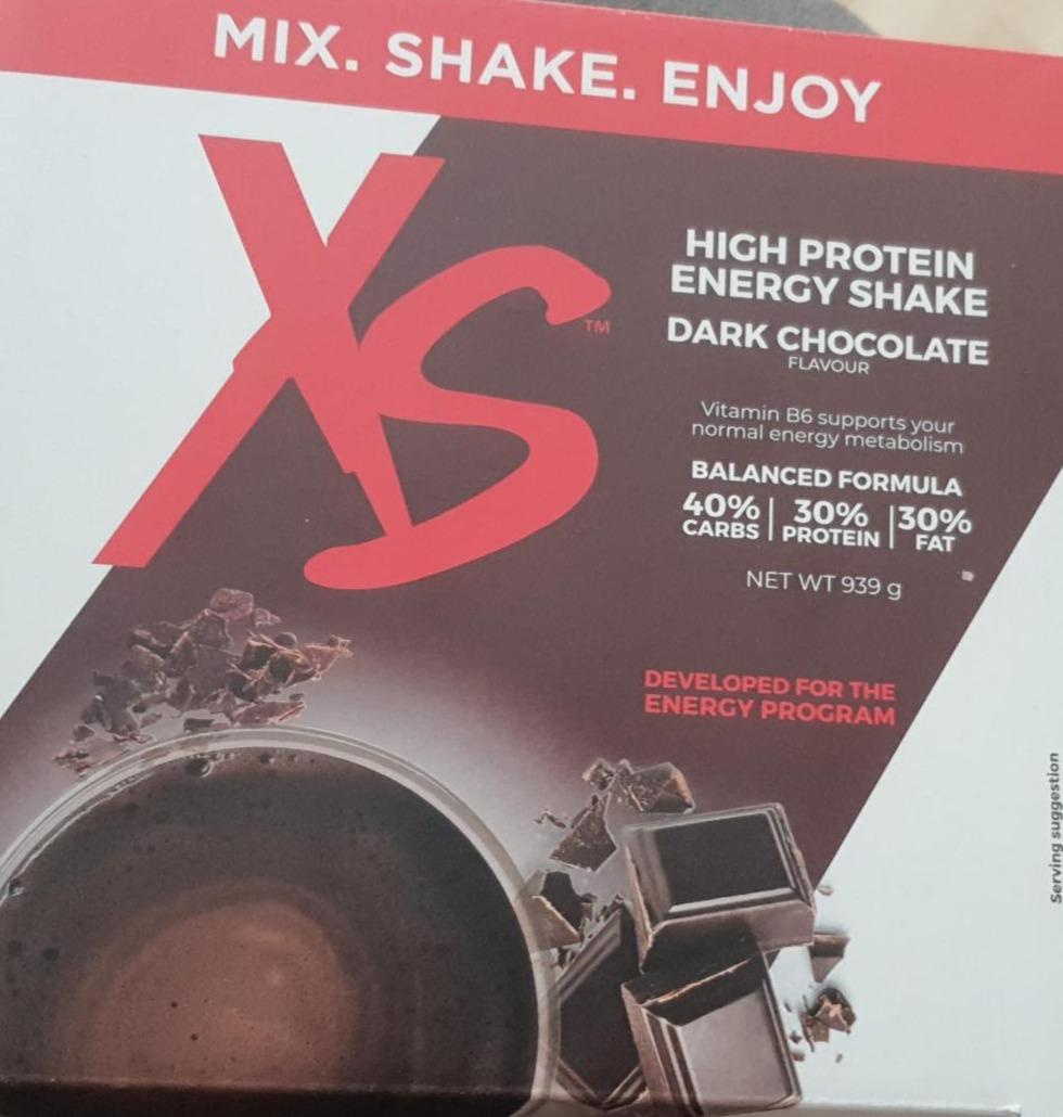 Fotografie - High protein energy shake dark chocolate flavour XS