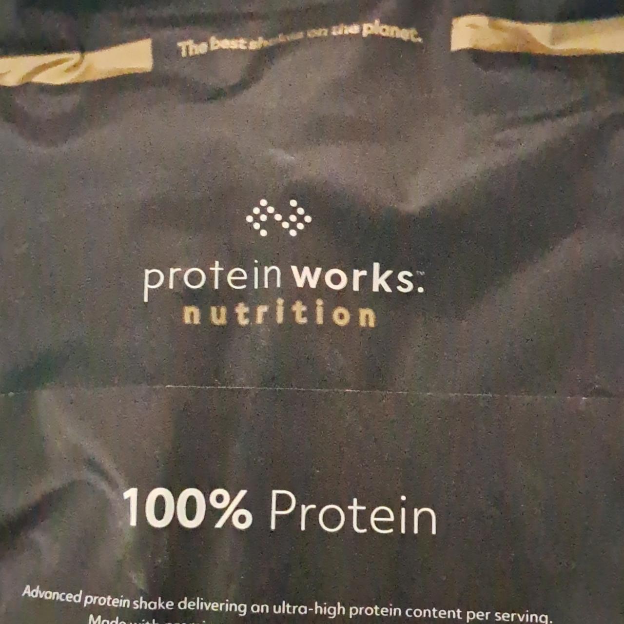 Fotografie - 100% protein chocolate bueno Protein works nutrition