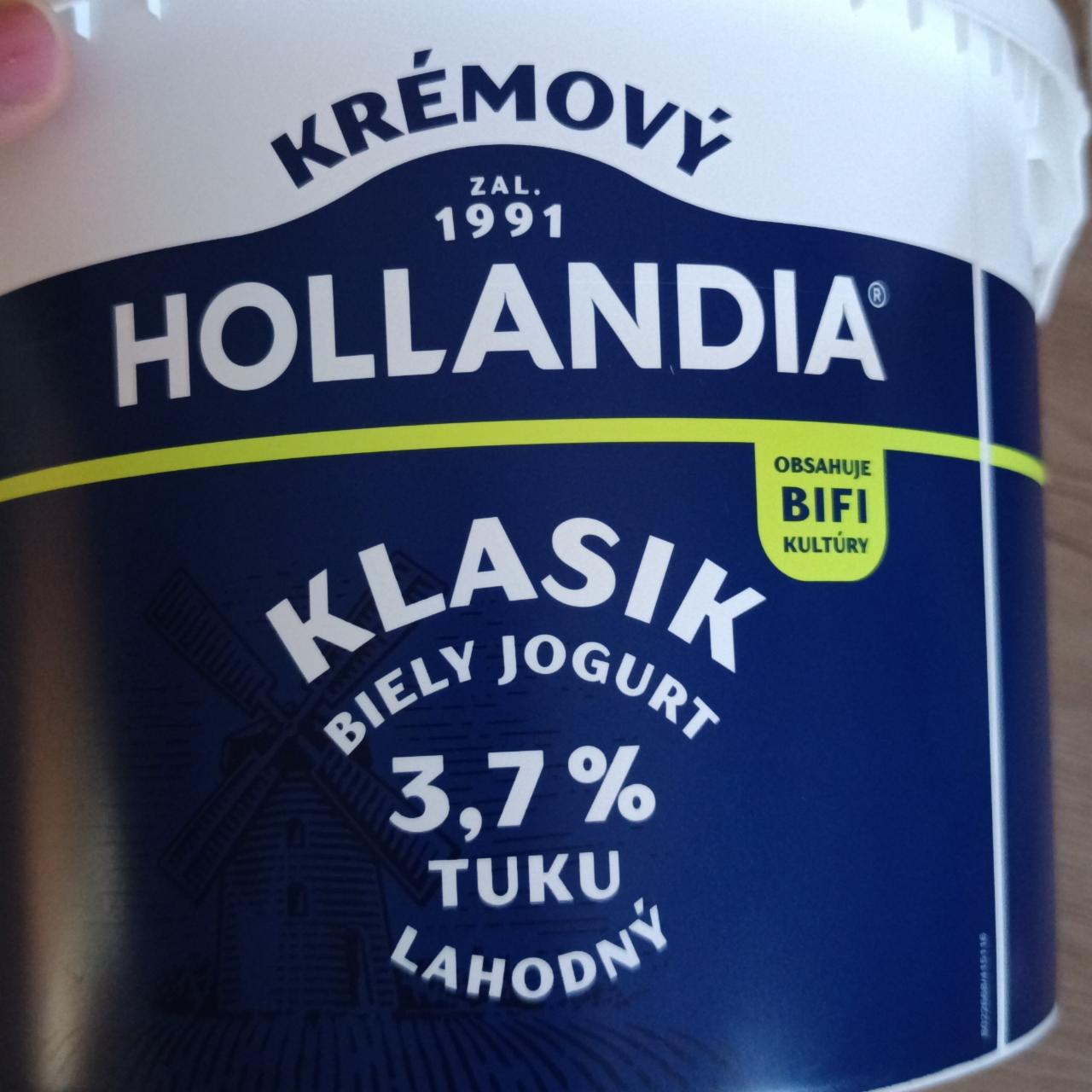 Fotografie - Krémový klasik biely jogurt 3,7% tuku lahodný Hollandia