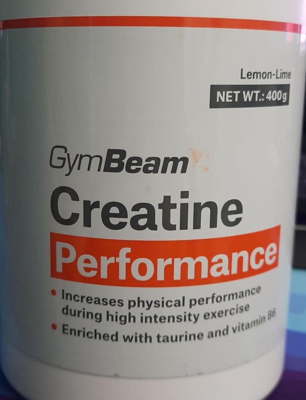 Fotografie - Creatine performance lemon-lime GymBeam