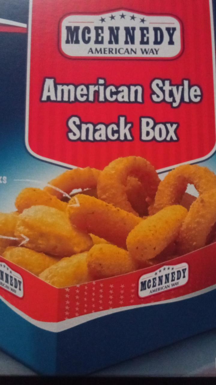 hodnoty McEnnedy box nutriční snack style kJ kalorie, - american a