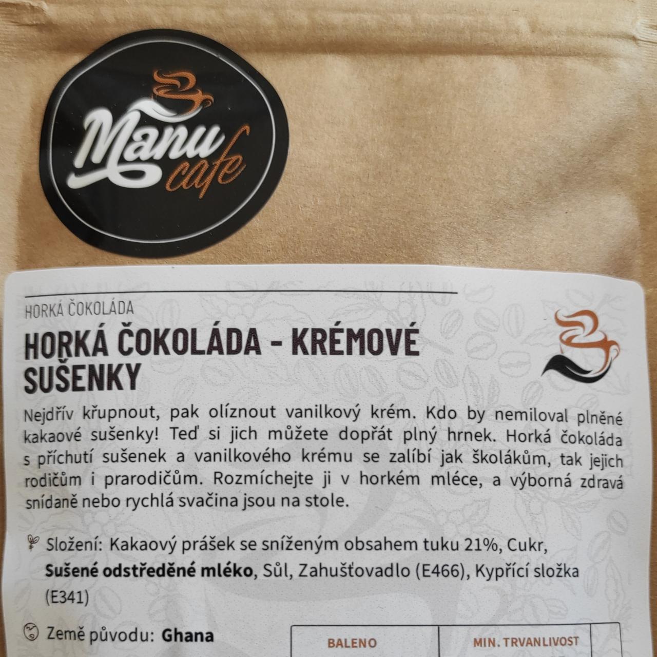 Fotografie - Horká čokoláda krémové sušenky ManuCafe