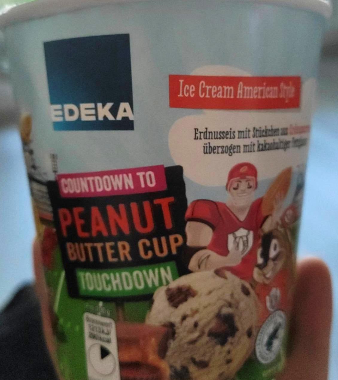 Fotografie - Peanut butter cup touchdown ice cream american style Edeka