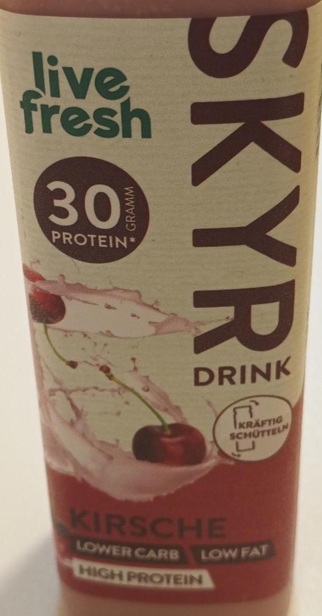 Fotografie - Skyr drink kirsche Live fresh